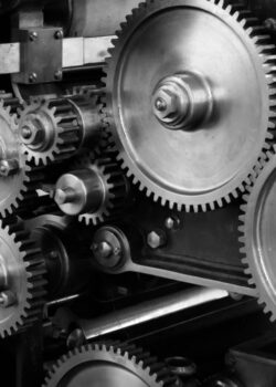 gray-scale-photo-of-gears